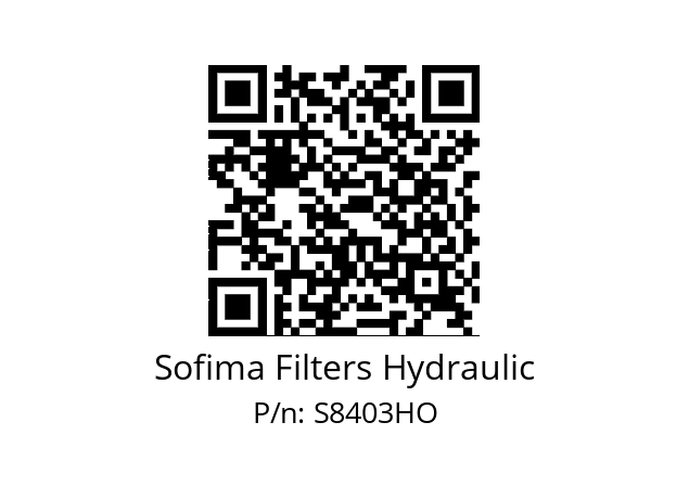   Sofima Filters Hydraulic S8403HO