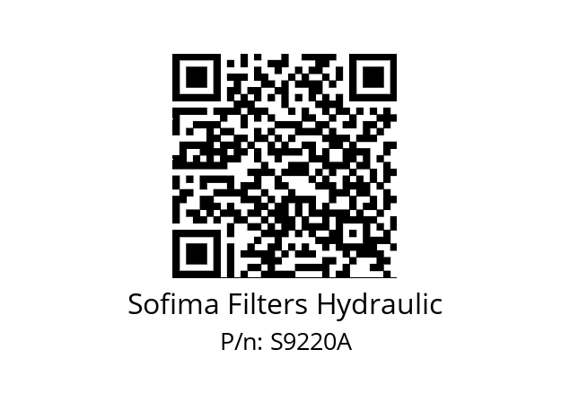   Sofima Filters Hydraulic S9220A