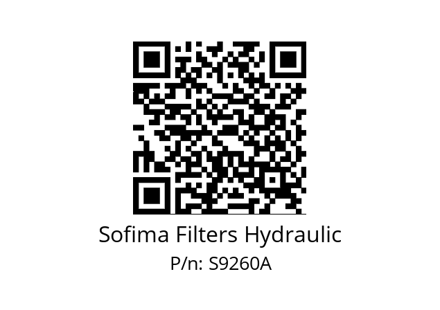   Sofima Filters Hydraulic S9260A