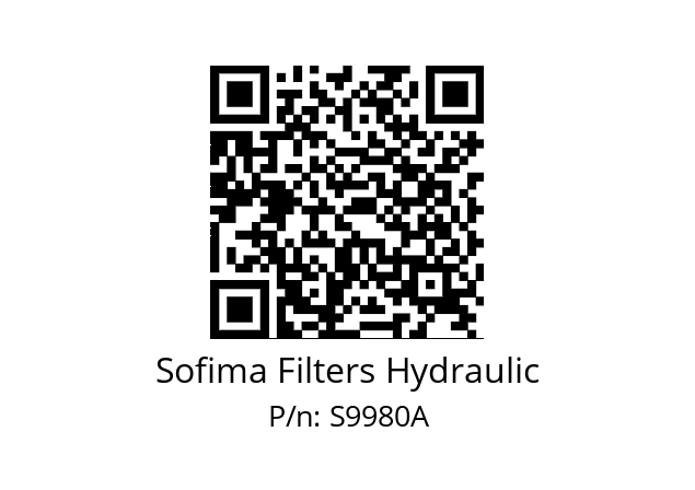   Sofima Filters Hydraulic S9980A