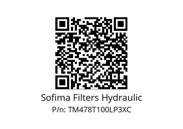   Sofima Filters Hydraulic TM478T100LP3XC