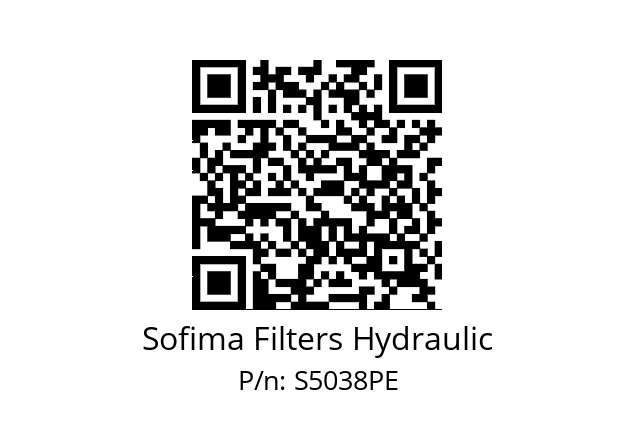   Sofima Filters Hydraulic S5038PE