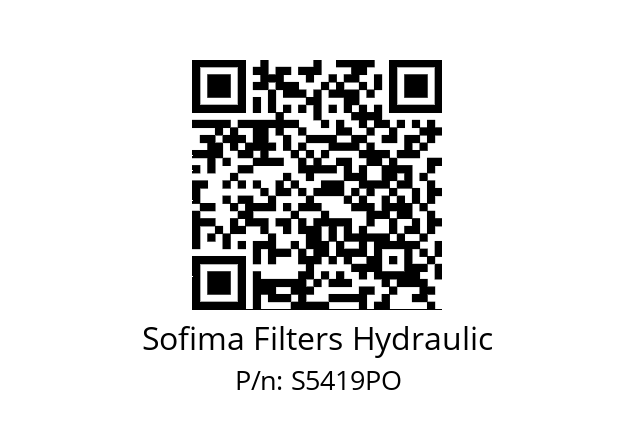   Sofima Filters Hydraulic S5419PO