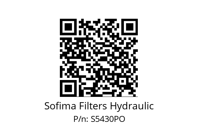   Sofima Filters Hydraulic S5430PO