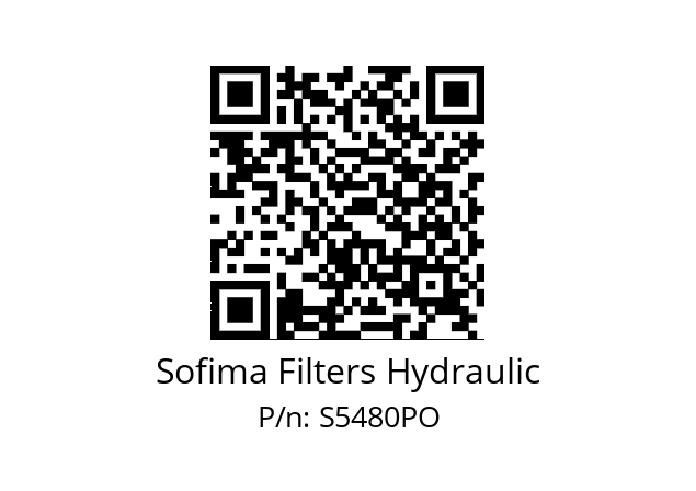   Sofima Filters Hydraulic S5480PO