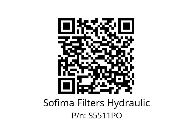   Sofima Filters Hydraulic S5511PO