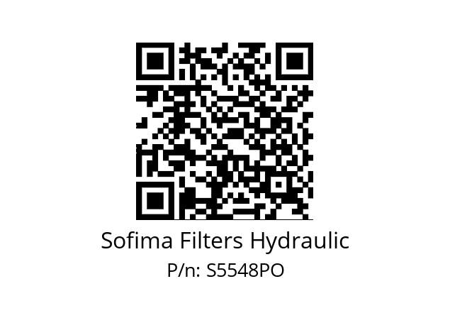   Sofima Filters Hydraulic S5548PO