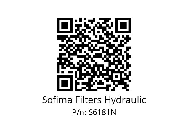   Sofima Filters Hydraulic S6181N