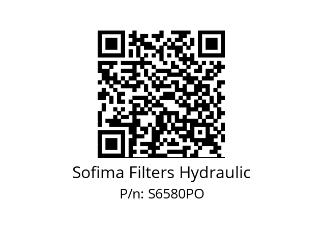   Sofima Filters Hydraulic S6580PO