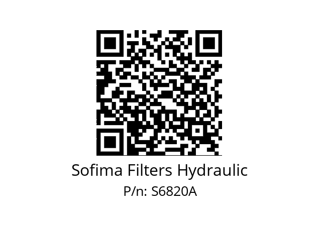   Sofima Filters Hydraulic S6820A