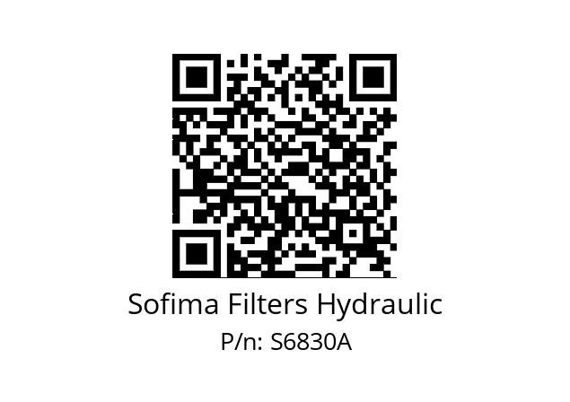   Sofima Filters Hydraulic S6830A