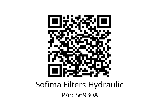   Sofima Filters Hydraulic S6930A