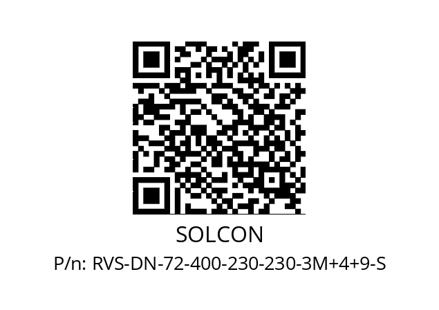   SOLCON RVS-DN-72-400-230-230-3M+4+9-S