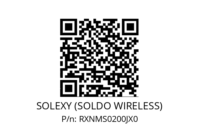   SOLEXY (SOLDO WIRELESS) RXNMS0200JX0