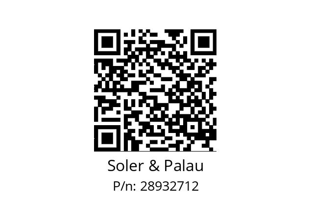   Soler & Palau 28932712