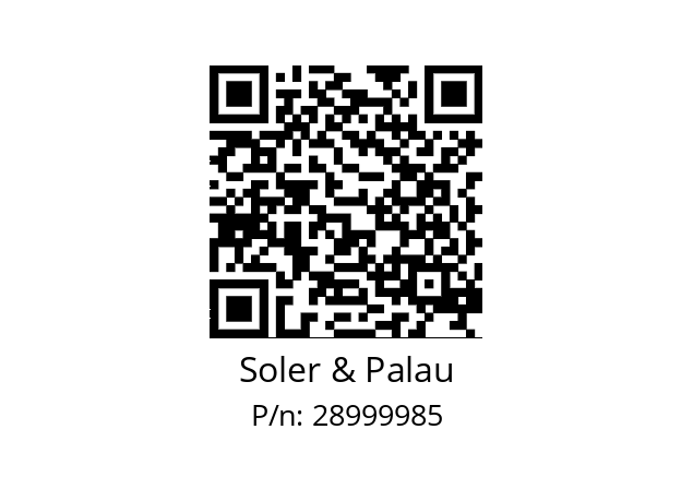   Soler & Palau 28999985