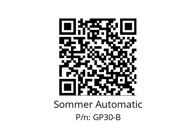   Sommer Automatic GP30-B