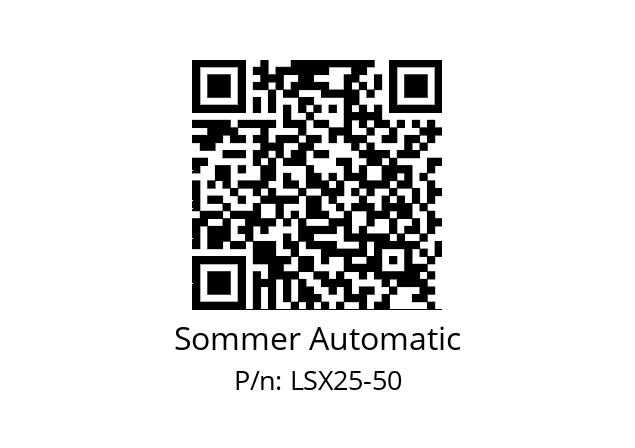   Sommer Automatic LSX25-50