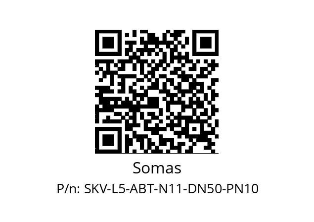   Somas SKV-L5-ABT-N11-DN50-PN10