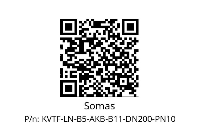   Somas KVTF-LN-B5-AKB-B11-DN200-PN10