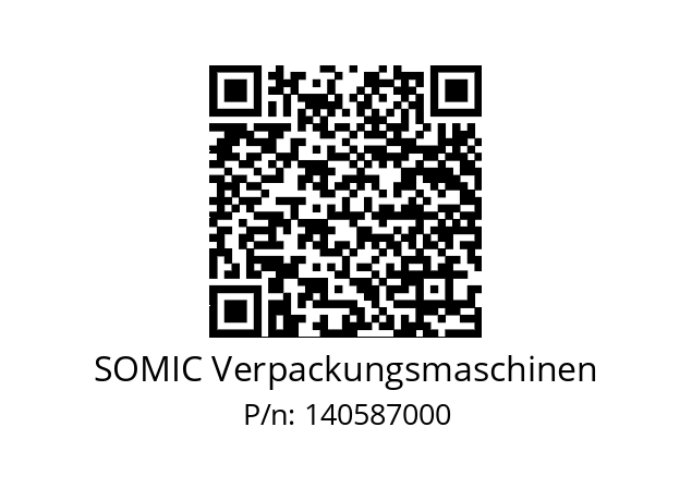   SOMIC Verpackungsmaschinen 140587000