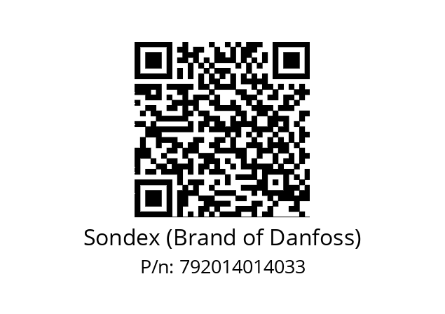   Sondex (Brand of Danfoss) 792014014033