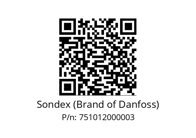   Sondex (Brand of Danfoss) 751012000003