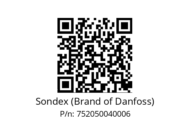   Sondex (Brand of Danfoss) 752050040006