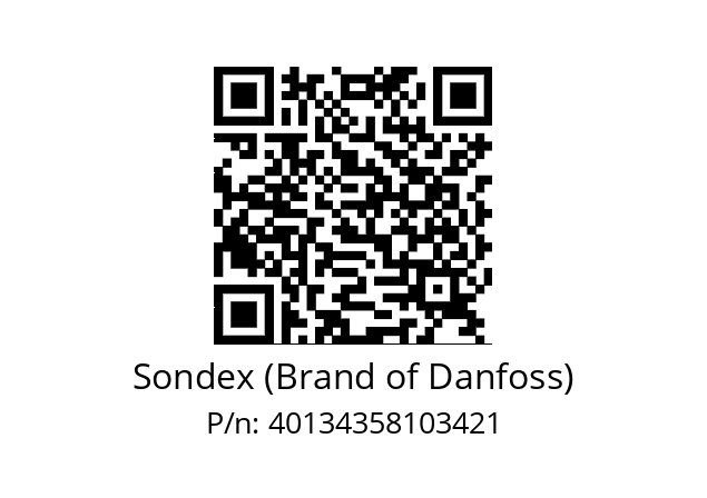   Sondex (Brand of Danfoss) 40134358103421