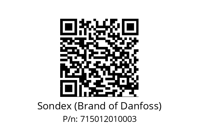   Sondex (Brand of Danfoss) 715012010003