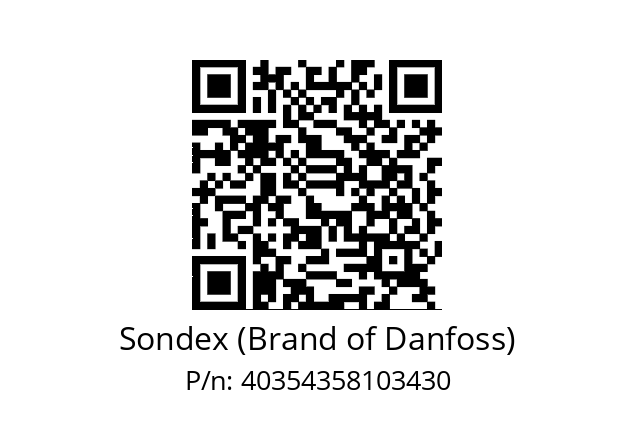   Sondex (Brand of Danfoss) 40354358103430