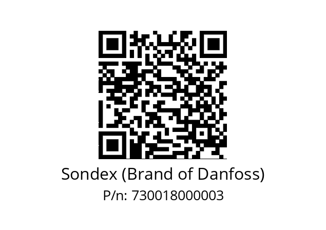   Sondex (Brand of Danfoss) 730018000003