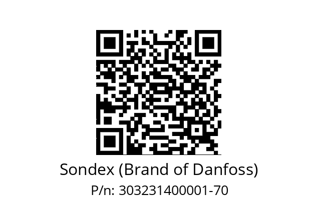   Sondex (Brand of Danfoss) 303231400001-70