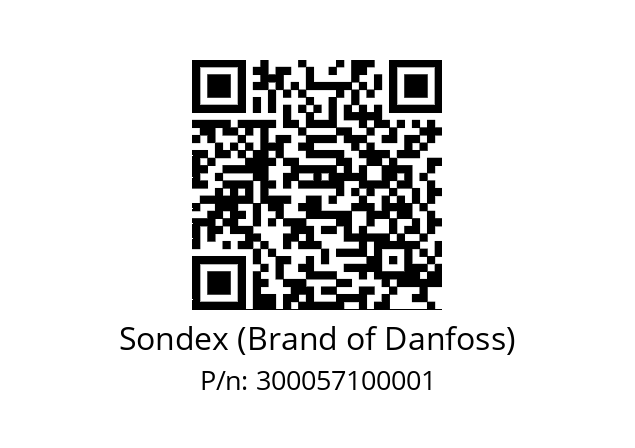   Sondex (Brand of Danfoss) 300057100001