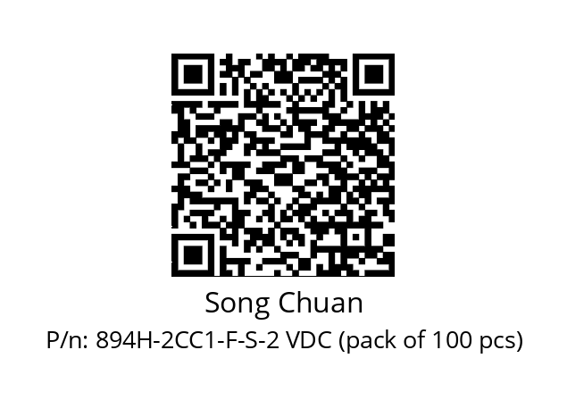   Song Chuan 894H-2CC1-F-S-2 VDC (pack of 100 pcs)