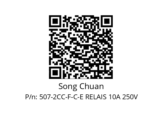   Song Chuan 507-2CC-F-C-E RELAIS 10A 250V