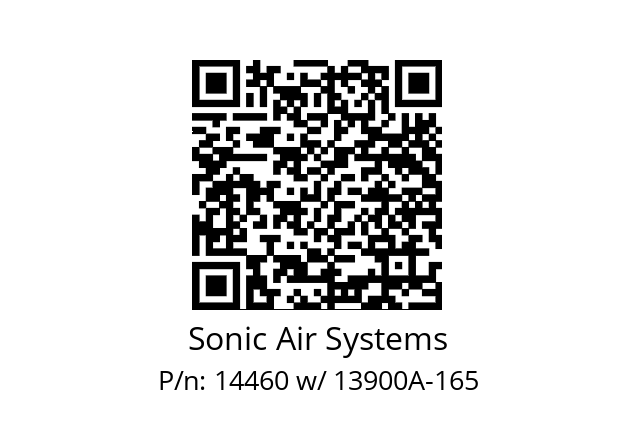   Sonic Air Systems 14460 w/ 13900A-165