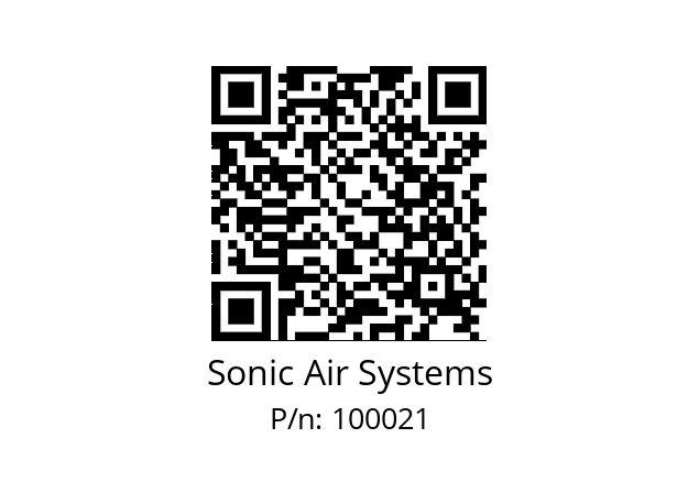  13900-150 Sonic Air Systems 100021