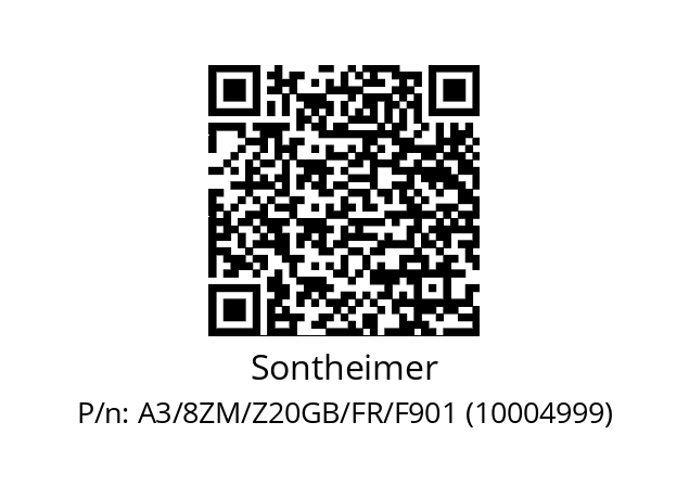   Sontheimer A3/8ZM/Z20GB/FR/F901 (10004999)