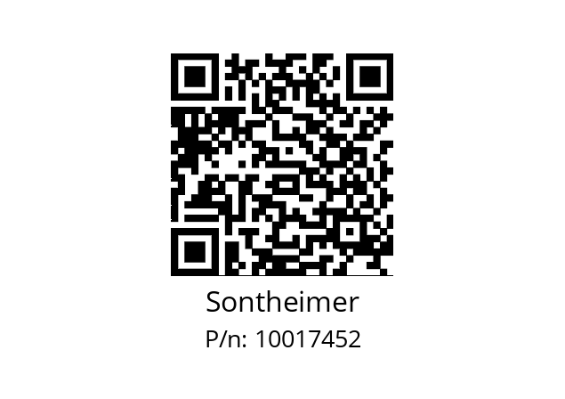   Sontheimer 10017452