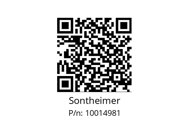   Sontheimer 10014981