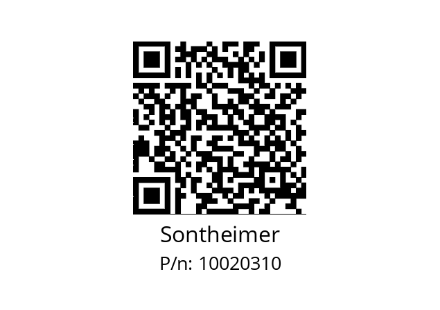   Sontheimer 10020310