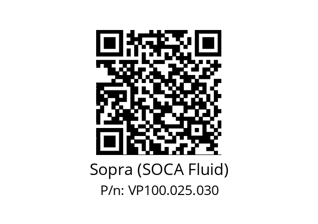   Sopra (SOCA Fluid) VP100.025.030