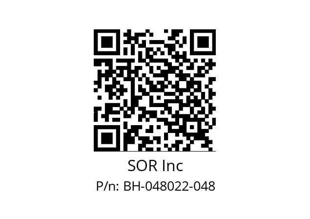   SOR Inc BH-048022-048