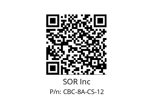   SOR Inc CBC-8A-CS-12