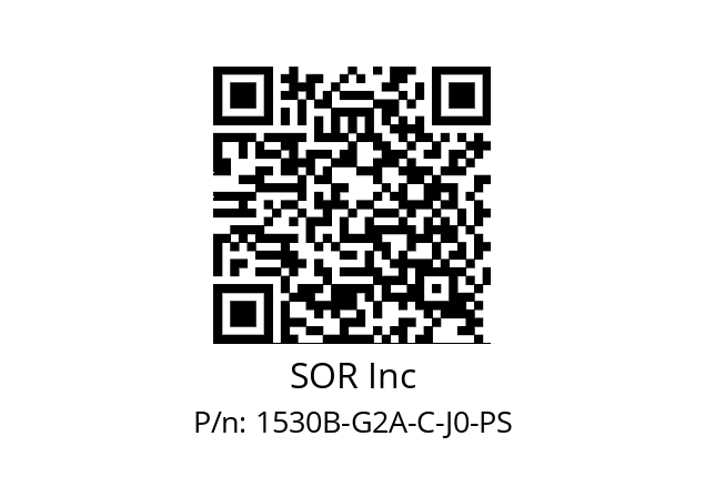   SOR Inc 1530B-G2A-C-J0-PS