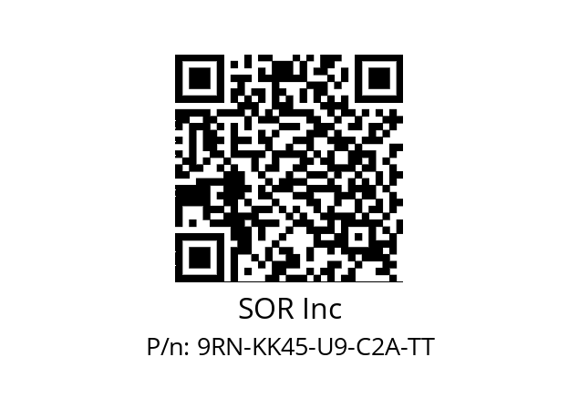   SOR Inc 9RN-KK45-U9-C2A-TT