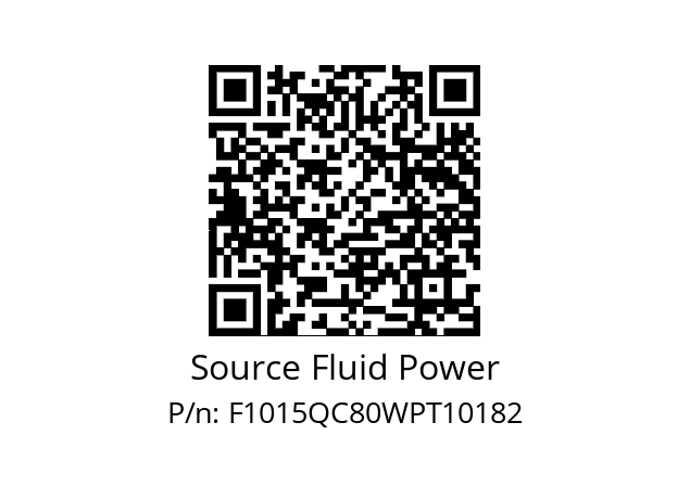   Source Fluid Power F1015QC80WPT10182