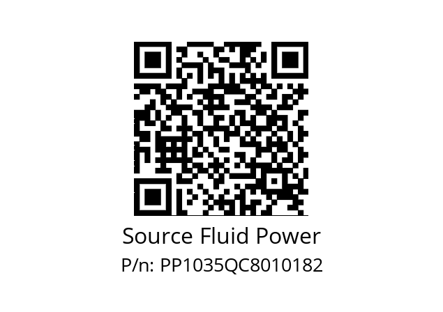   Source Fluid Power PP1035QC8010182