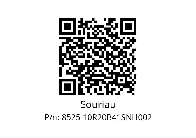   Souriau 8525-10R20B41SNH002